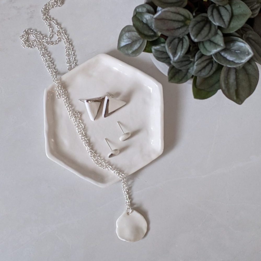 Porcelain Jewellery with Platinum accent by Rach Richardson