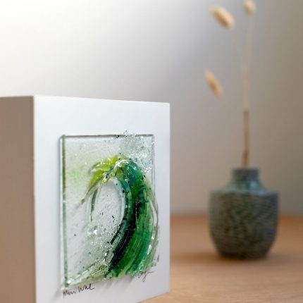 Mini Wave Fused Glass Art by Dreya Glass