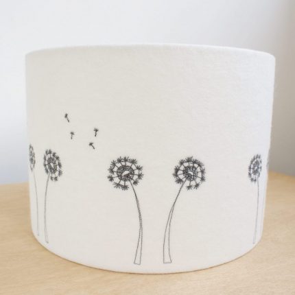 Close up of Melody Ryder Dandelion Clock Lampshade