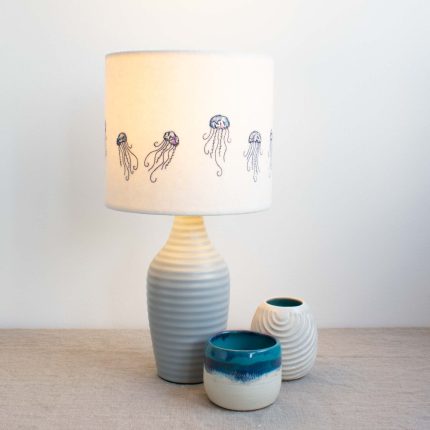 Embroidered Jellyfish Lampshade