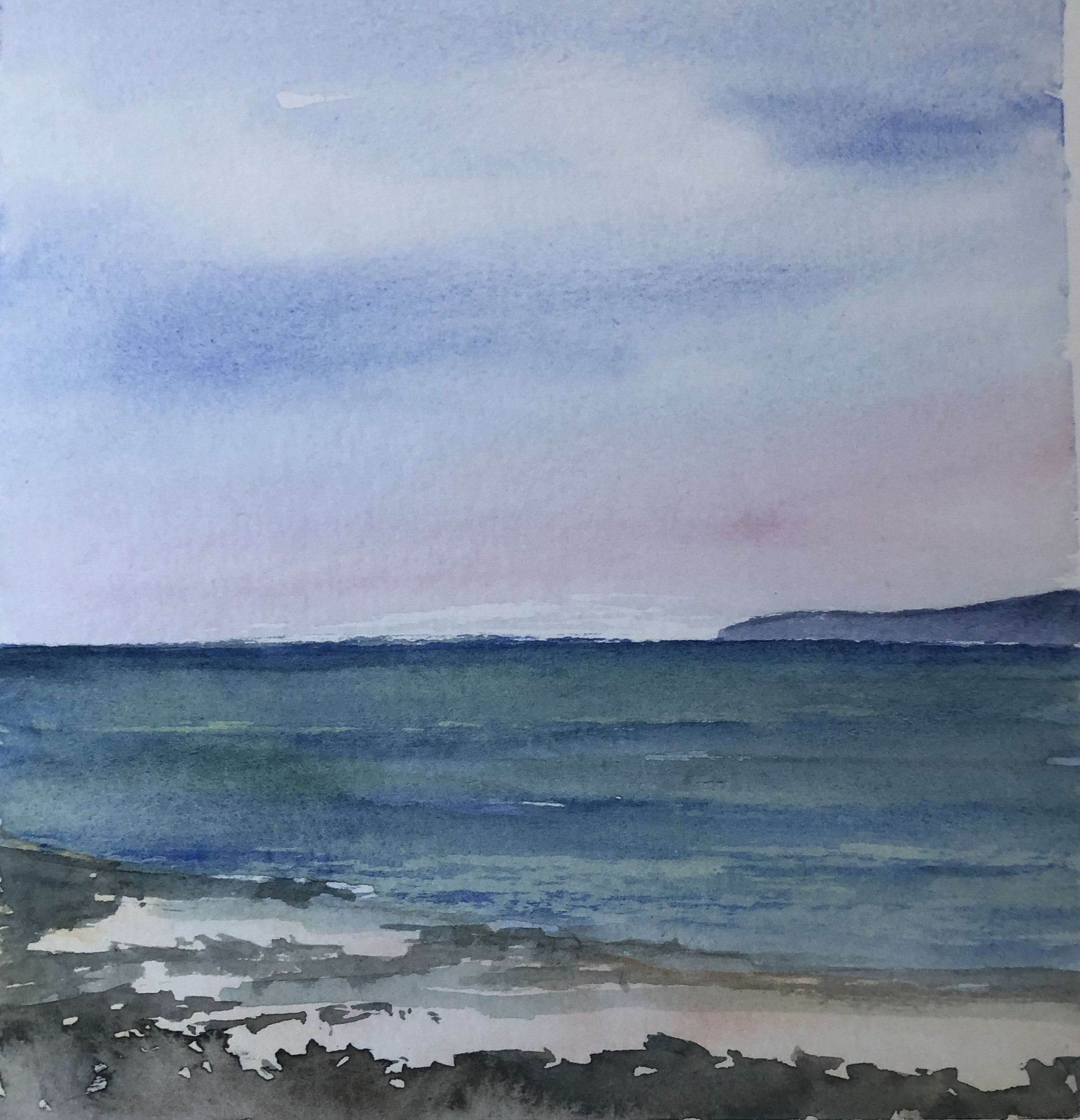 Example watercolour painting by Maggie Cochran for her workshop