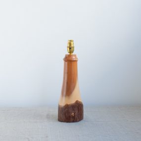 Yew Wooden Lamp Base