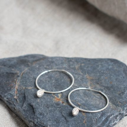 Cowrie Hoop Earrings