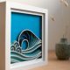 Laser Cut Wave Framed Artwork by Lazique
