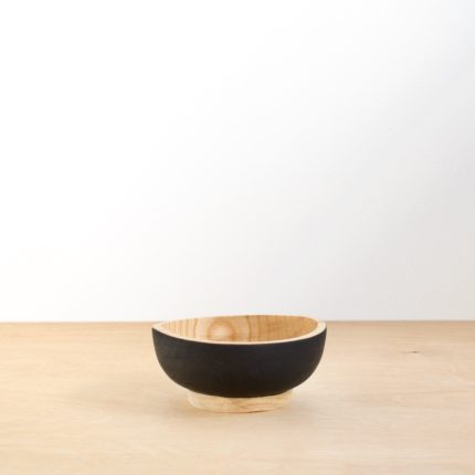 #357 Small Ash Rice Bowl in Charcoal