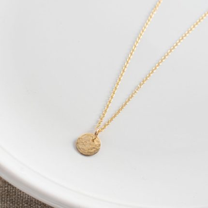 Small Gold Filled Disc Pendant