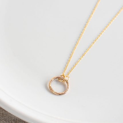 Single Gold Filled Ring Pendant