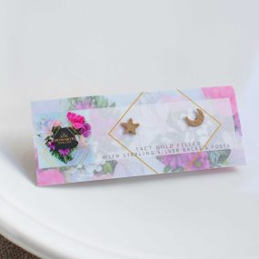 Star & Moon Gold Filled Studs