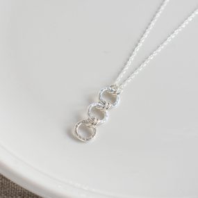 Silver Triple Circle Pendant