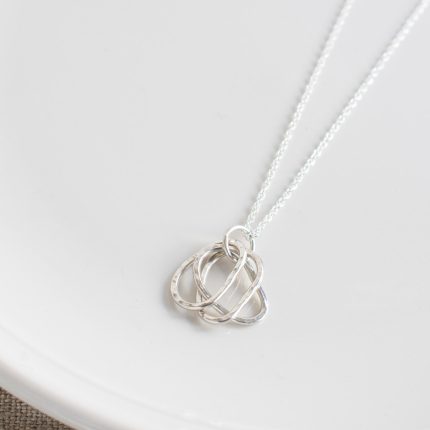 Silver Triple Pebble Pendant