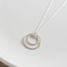 Silver Two Circle Pendant