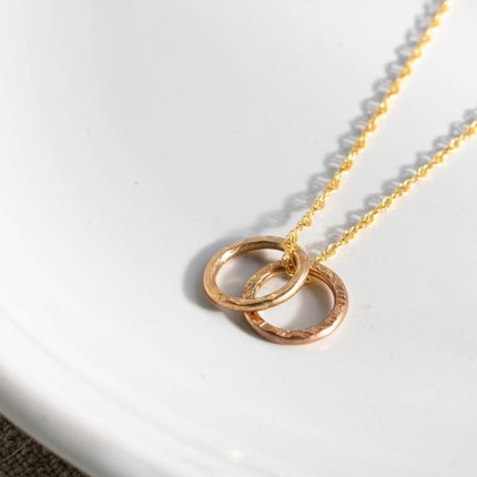 Two Gold Filled Rings Pendant