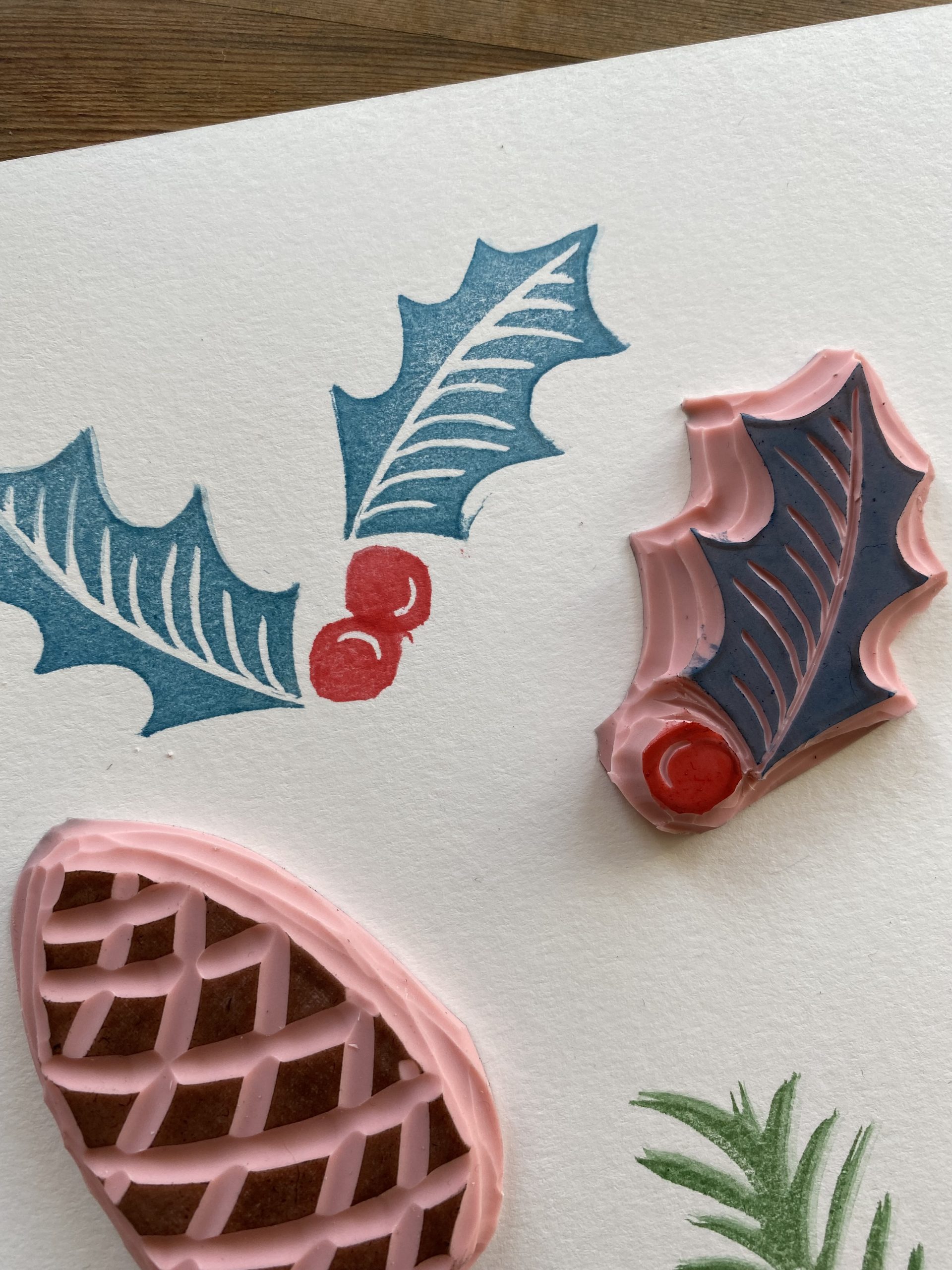 Festive Rubber Stamp Making