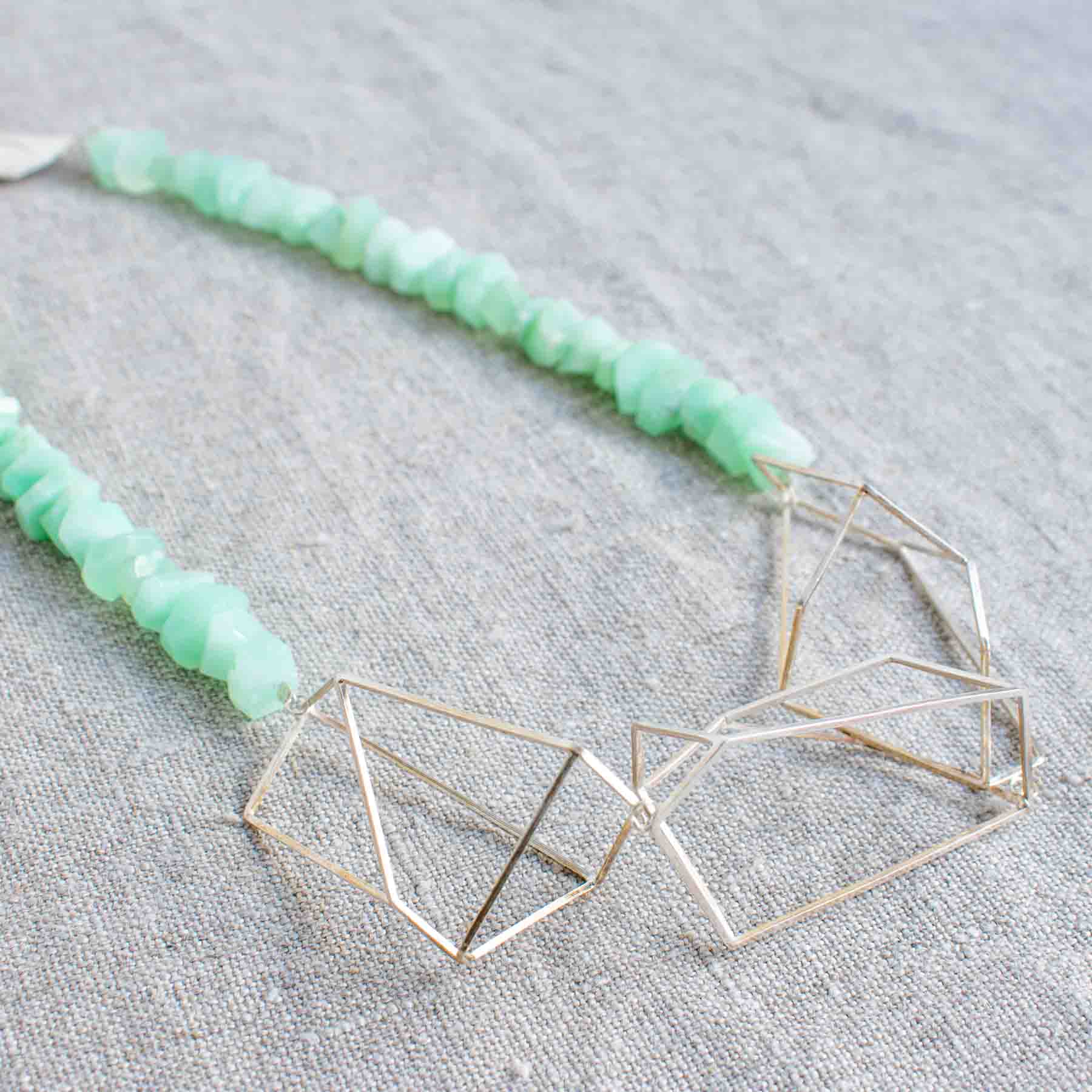 Silver Geometric Necklace