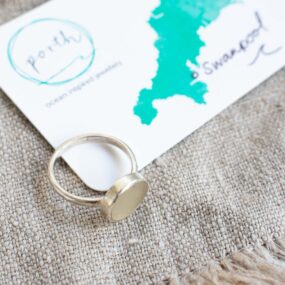 Seaglass Ring (White – Swanpool)