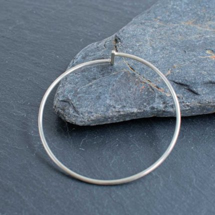 Sterling Silver Stepped Bangle - Image 2