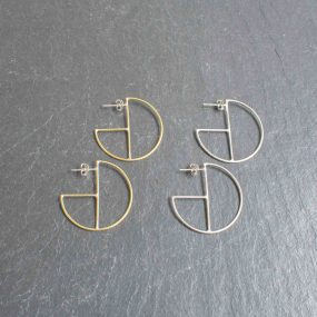 3/4 Hoop Small Earrings