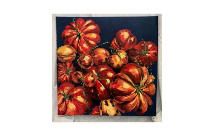 Still Life Of Tomatoes By Marylouise Delaney