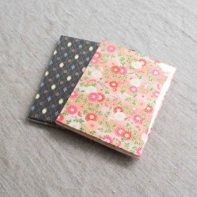 Two Handcrafted Concertina Books With Patterned Paper Cover By Books N Boxes