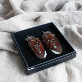 Tragopan Pheasant Earrings