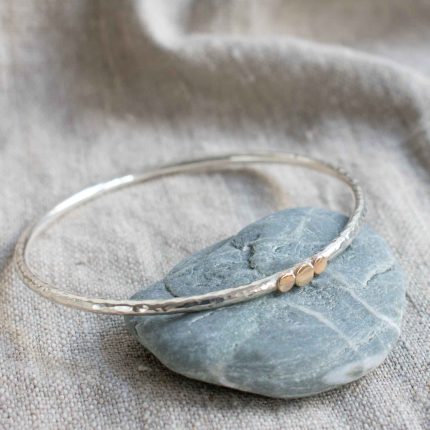 Solstice Bangle Silver & Gold