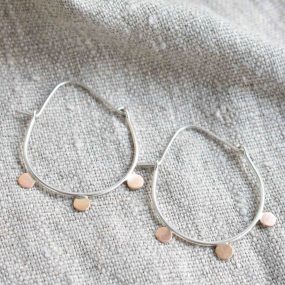 Solstice Hoops Silver & Gold