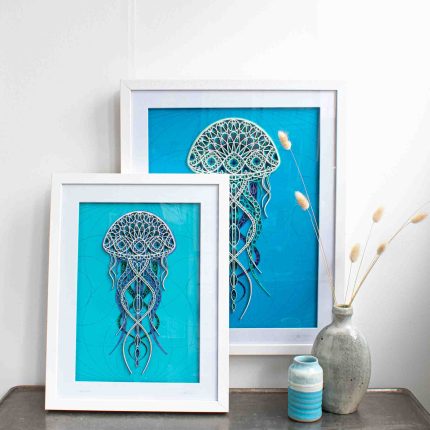 Jellyfish 3D Laser Cut Artwork - Image 3