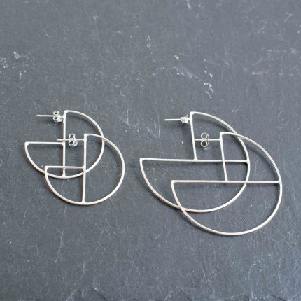 3/4 Hoop Large Earrings - Image 5