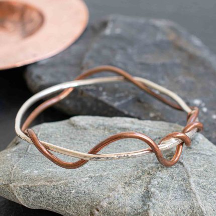 Copper Twist Chunky Bangle - Image 2