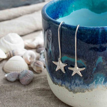 Sterling Silver Starfish Earrings