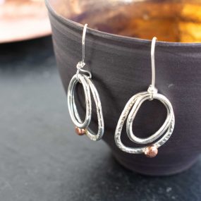 Tidepool Silver Drop Earrings