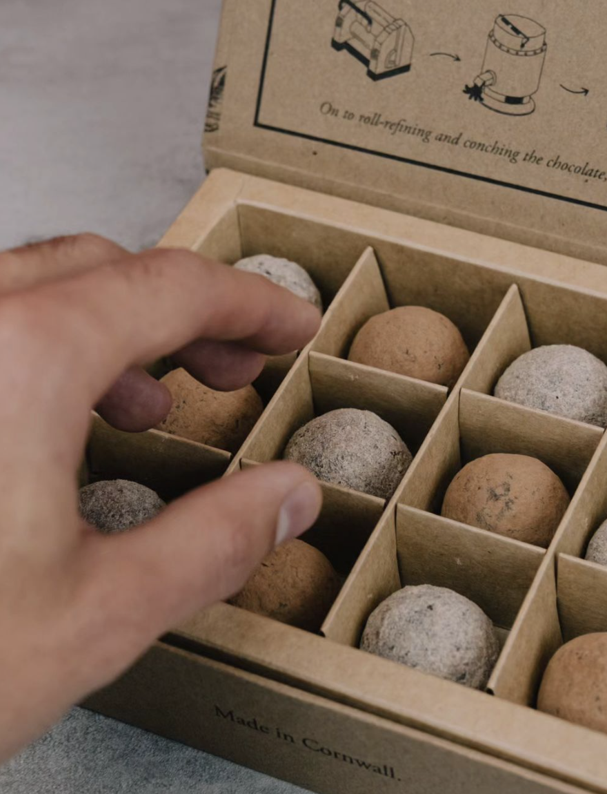 truffles in card box