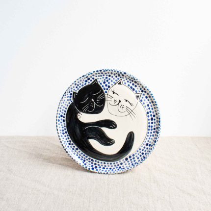 Cuddling Cat Plate - Image 3