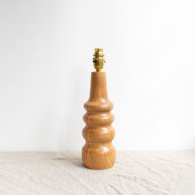 Cherry Curvy Wooden Lamp Base