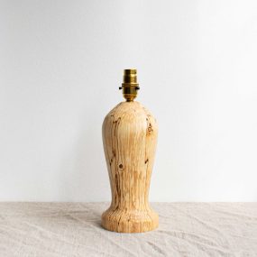 Spalted Sycamore Wooden Lamp Base