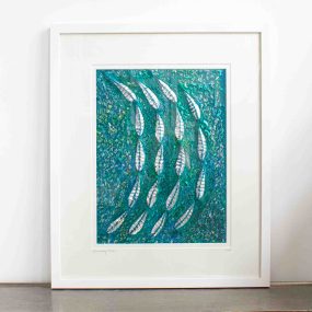 Shoaling Fish Large Textile Art