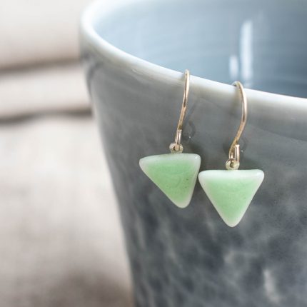 Triangle Drop Earrings - Image 2