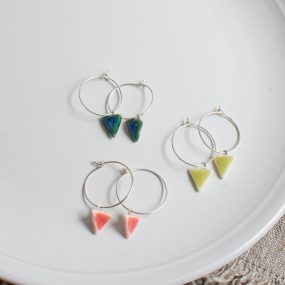 Triangle Hoop Earrings