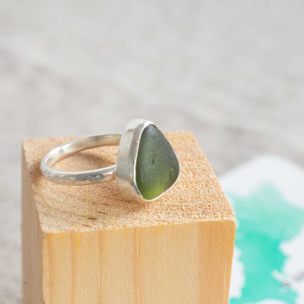 Seaglass Ring (Green - Maenporth) - Image 2