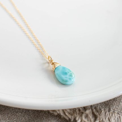 Larimar Gold Filled Pendant