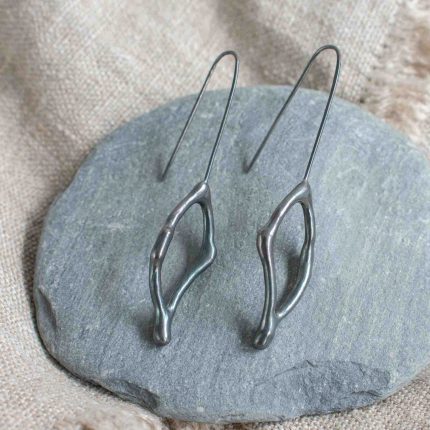 Single Fragment Drop Earrings - Image 4