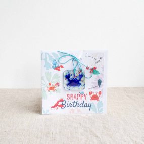 Snappy Birthday – Greeting Card With Glass Keepsake