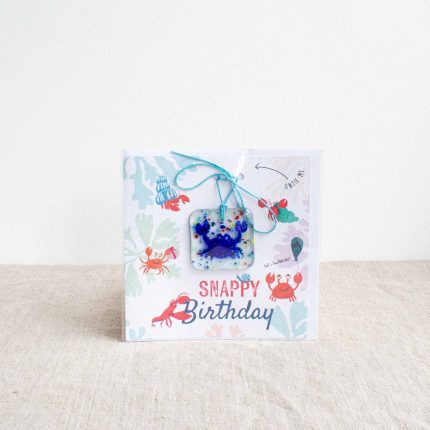 Snappy Birthday - Greeting Card with Glass Keepsake