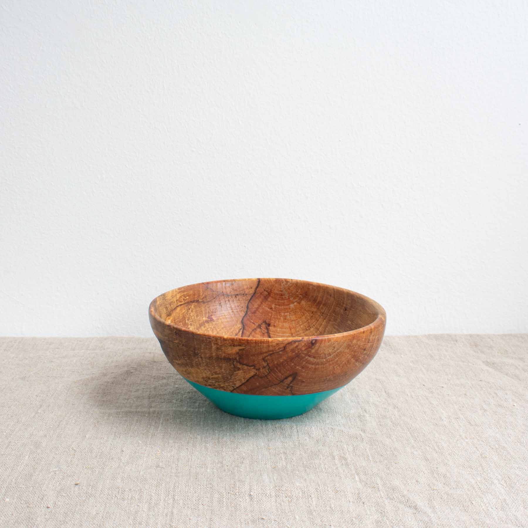 Driftwood Birch Bowl in Turquoise