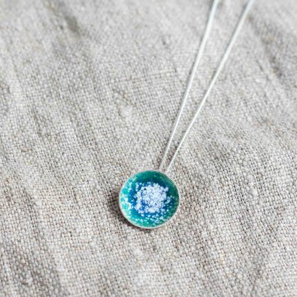 Summer Seas Enamel Pendant