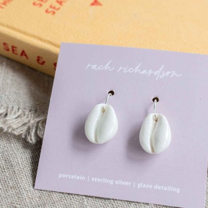 Cowrie Large Drop Earrings