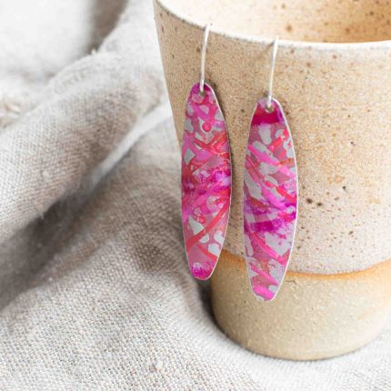 Feather Drop Earrings - Image 4