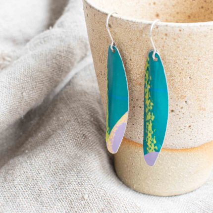 Feather Drop Earrings - Image 2