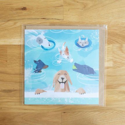 Gill Wild Swimming Greeting Card - Image 3