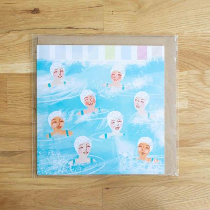 Gill Wild Swimming Greeting Card - Image 2